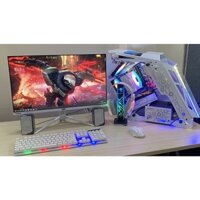 Giá siêu sốc Full bộ pc gaming, AMD RX 580 8G màn 24" 75hz phím chuột led RGB Trắng/ Đen - chiến PUBG, GTV, LOL , FO4, C
