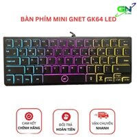Giá siêu sốc Giá siêu tốt  Bàn phím mini Gnet GK64 có led cho laptop pc