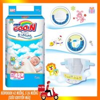 [GIÁ SIÊU TỐT] Bỉm GOON NewBorn 42 Miếng (3-5kg), S 36 Miếng (4-8kg) - MẪU MỚI