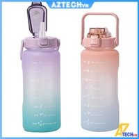 [Giá Siêu Tốt] BÌNH ĐỰNG NƯỚC 2 LÍT CÓ CHIA VẠCH THEO GIỜ HỌA TIẾT CỰC KUTE