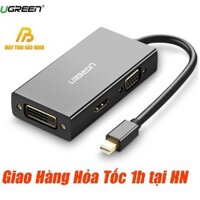 Giá siêu tốt  Cáp Mini Displayport (Thunderbolt) to VGA + HDMI + DVI UGREEN 20418 (Màu Đen) - Hàng Chính Hãng