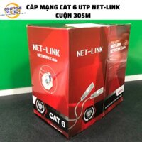 Giá siêu tốt  {CUỘN 305M}CÁP MẠNG LAN CAT 6 UTP NET-LINK-CUỘN 305 MÉT ĐỦ-CAM KẾT VỀ CHẤT LƯỢNG TUYỆT ĐỐI-8 LÕI XOẮN CHỐN