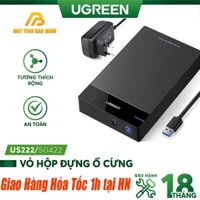Giá siêu tốt Hộp Đựng Ổ Cứng 3.5inch SATA USB 3.0 Hỗ Trợ HDD 10TB UGREEN 50422 - Hàng Chính Hãng