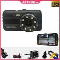 [Giá Sinh Viên] Camera hành trình ô tô X004 - 2 mắt camera trước sau ghi hình đa chiều, có chế độ ghi đè