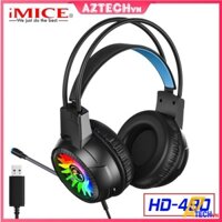 [Giá Sinh Viên] Tai Nghe Gaming Chụp Tai Có Mic IMICE HD-490 (Jack cắm USB 7.1) Cho Máy Tính Laptop - Bảo Hành 6 Tháng