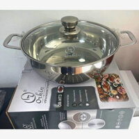 [Giá Sỉ]Nồi Lẩu Thái iNOX 304 ĐT SHOP Nồi Lẩu Cao Cấp 3 Đáy Thái Lan OR-HT3, Đường Kính 30Cm, Sử Dụng Các Loại Bếp - NLT