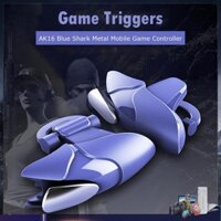 ℗♧[Giá Sốc] AK16 Blue Shark Metal Mobile Game Controller Fire Button Aim Key for PUBG