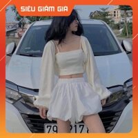 [Giá Sốc]  Áo Hai Dây Mặc Kèm Áo Khoác Cánh Dơi Lạ Mắt