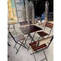 GIÁ SỐC Bộ bàn ghế gỗ cao cấp chân gấp gọn,( có ship ngay trong ngày) sang trọng,, chất lượng