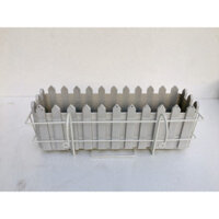 (GIÁ SỐC) Chậu Treo Ban Công Hàng Rào Màu Trắng - chậu thông minh trồng rau trồng hoa (KT: 58cm x 20cm x18cm)