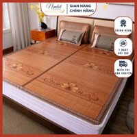 🔴GIÁ SỐC🔴 Chiếu Tăm Tre Tây Bắc, Chiếu Trúc Vân Gỗ 3D Loại 1, Nằm Thoáng Mát, Bền Đẹp_Nemtot Bedding