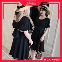 [GIÁ SỐC] 🍒Đầm hở lưng đính nơ Bigsize 60-85 ký