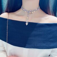 [GIÁ SỐC]  Dây Choker Kim Cương, Dây Choker Kim Cương Sang Chảnh, hanqueen99 ViviBeauty HN283C135