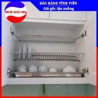 [GIÁ SỐC] Giá Úp Bát Đĩa Tủ Bếp INOX 304 Chính Hãng - BẢO HÀNH Vĩnh Viễn (Có thợ lắp)