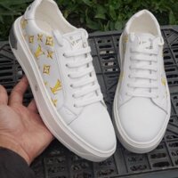 [Giá Sốc] Giầy nam sneaker đế cao thêu LV vàng