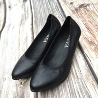 [Giá sốc] Giày nữ da thật cao cấp đế 3cm bảo hành da 1 năm- 10