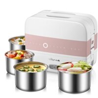 [Giá Sốc] Hộp Cơm Cắm Điện Cao Cấp DFH-B17H1, Nấu Chín, Hâm Nóng, Giữ Nhiệt Cho Thức Ăn, 2 Tầng Hàng Chính Hãng Bear