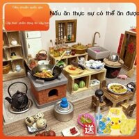 [GIÁ SỐC] Internet người nổi tiếng nhà bếp mini nấu ăn thực sự bộ hoàn chỉnh của nhà chơi trẻ em ph