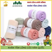 🌺Giá Sốc🌺 Khăn Tắm Bông Lông Cừu Hàn Quốc Khổ 70x140Cm Siêu Mềm Mịn, Thấm Hút Nước Cực Tốt, Thích Hợp Cho Mọi Loại Da