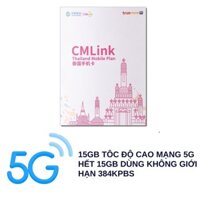 GIÁ SỐC  SIM THÁI LAN TRUE CMLINK 15GB 4G VÀ NGHE GỌI TRONG 8 NGÀY TỐC ĐỘ NHANH PHỦ SÓNG RỘNG