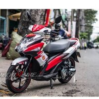 Gía sốc [Tem chuẩn xịn] Tem trùm xe NOUVO 6 MANCHESTER UNITED , tem decal xe ĐỎ TRẮNG