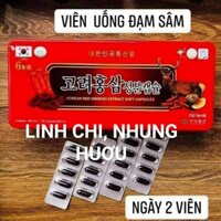 GIÁ SỐC: Viên Hồng sâm Linh chi Nhung hươu Hàn Quốc  (hộp:120 viên)