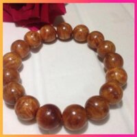 {GIÁ SỐC} Vòng gỗ Huyết Long 12 li 17 hạt, làm tại xưởng làng nghề.