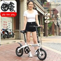 [GIÁ SỐC] Xe đạp gấp mini bánh nhỏ 12 inch dành cho học sinh người lớn, xe nhẹ cầm tay, xe trẻ em,