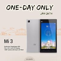 [GIÁ SỐC] XIAOMI MI3 ram 2G - Đủ màu - BH 1 đổi 1