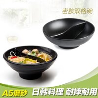 Giả Sứ Melamine Dao Kéo Đôi Bát Mỳ Kiểu Hàn Mì Trộn Bát Sốt Bát Mỳ Đôi Bát Tròn Cay Bát Bát Rau Trộn Maocai