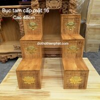 (Giá Tại Kho ) Bộ tam cấp gỗ tự nhiên mặt 16cm cao 48cm hàng loại 1, Lh : 0933.159.286