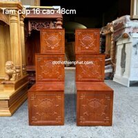 (Giá Tại Kho ) Bộ tam cấp gỗ tự nhiên mặt 16cm cao 48cm hàng loại 1, Lh : 0933.159.286