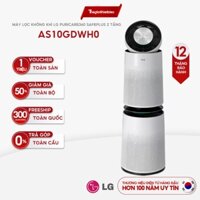 [GIÁ TẠI KHO] Máy lọc không khí (Safeplus) PuriCare360 Alpha PET 2 tầng AS10GDWH0 - Chính Hãng LG