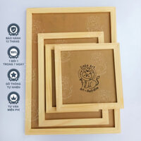 [GIÁ TẠI XƯỞNG] Khung ảnh gỗ thông, 20×20, A3, A4, A5, tặng móc và đinh 3 chân treo không cần khoan tường (1 tấm mica)