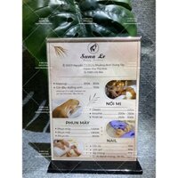 [GIÁ TẠI XƯỞNG] Menu thực đơn khổ A4 - Menu Mica - IN BẢO LONG