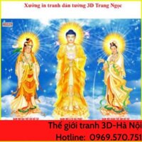 [Giá tại xưởng] Tranh dán phật quan âm KT 80x120