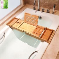 Giá Tắm Tre Đa Năng Có Thể Thu Vào Tắm Xô Gỗ Xô Tắm Giá Tắm Phablet Điện Thoại Di Động Kệ Đựng Khăn