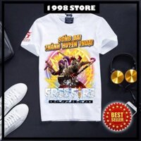 GIÁ TẬN GỐC - Áo Thun Free Fire Màu Trắng Cotton - Thẻ Vô Cực Mùa 18 / có đủ size trẻ em
