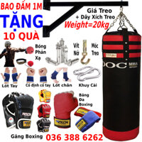 [Giá Tận Xưởng] Bao cát đấm bốc 70cm-100cm đã nhồi sẵn ruột, Bao cát boxing người lớn trẻ em, dụng cụ tập boxing chuyên