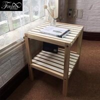 [GIÁ TẬN XƯỞNG] Kệ tab gỗ đầu giường 2 tầng gỗ thông nhập khẩu Mỹ - Bảo hành 1 năm - Nội Thất Nghệ Thuật Forever
