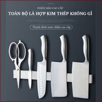 Giá Thanh nam châm cài dính dao kéo, dụng cụ để dao kéo, thanh nam châm inox cài dao kéo,dính tường không cần đục lỗ