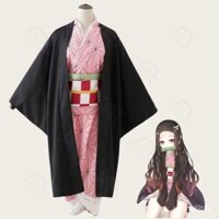 Giá thấp Bộ trang phục Người hầu gái NEZUKO của Demon Slayer Và Phụ kiện Trang phục Halloween cổ điển Cosplay