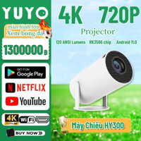 [Giá thấp nhất]Máy chiếu YUYO Máy Chiếu Mini HY300 Projector xem phim tại nhà kết nối nhiều thiết bị