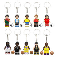 Giá Thấp Spike Bóng Đá World Cup Có Thể C Lo Tương Thích Lego Móc Khóa Bóng Rổ NBA Cà Ri Cứng Minifigure Schoolbag Mặt Dây Chuyền Quà Tặng