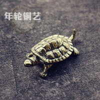 Giá Thấp Spike Tay Đúc Đồng Thau Đánh Bóng Bọ Rùa Nhỏ Tuổi Thọ Rùa Chơi Tay Cầm Mảnh Đồ Trang Trí Trà Thú Cưng Thủ Công