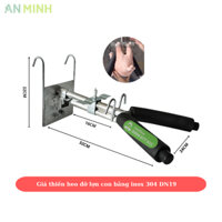 Giá Thiến Heo - giá hoạn heo Bằng Thép Không Gỉ Cho Lợn + Tặng kèm 1 cán dao + 10 lưỡi dao mổ