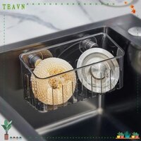 Giá thoát nước bồn rửa AEBYDEH, Kệ góc phòng tắm xoay treo tường, Giỏ đựng đồ đa chức năng tiện lợi chất lượng cao Đồ dùng nhà bếp