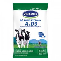 giá thùng sữa bịch vinamilk có đường