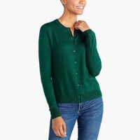 [GIÁ TỐT] Áo len dài tay nữ J.Crew Long Sleeve Classic Cardigan - Academic Green