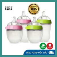 ▨✱(GIÁ TỐT) Bình sữa cho bé , silicon comotomo,núm ti siêu mềm, chống đầy hơi, kích thích 150ml/250ml